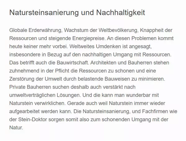 Naturstein Sanierungen für Margetshöchheim