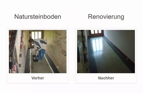 Natursteinboden Renovierung