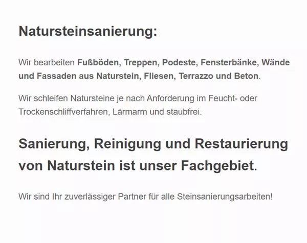 Natursteinsanierungen