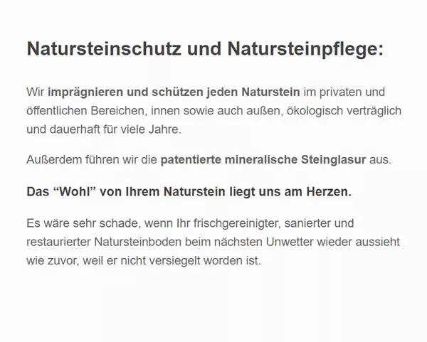 Natursteinschutz